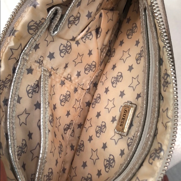 Silver studded guess clutch purse - Picture 5 of 5